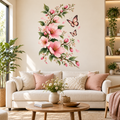Blush Blossom & Butterfly Botanical Wall Decal